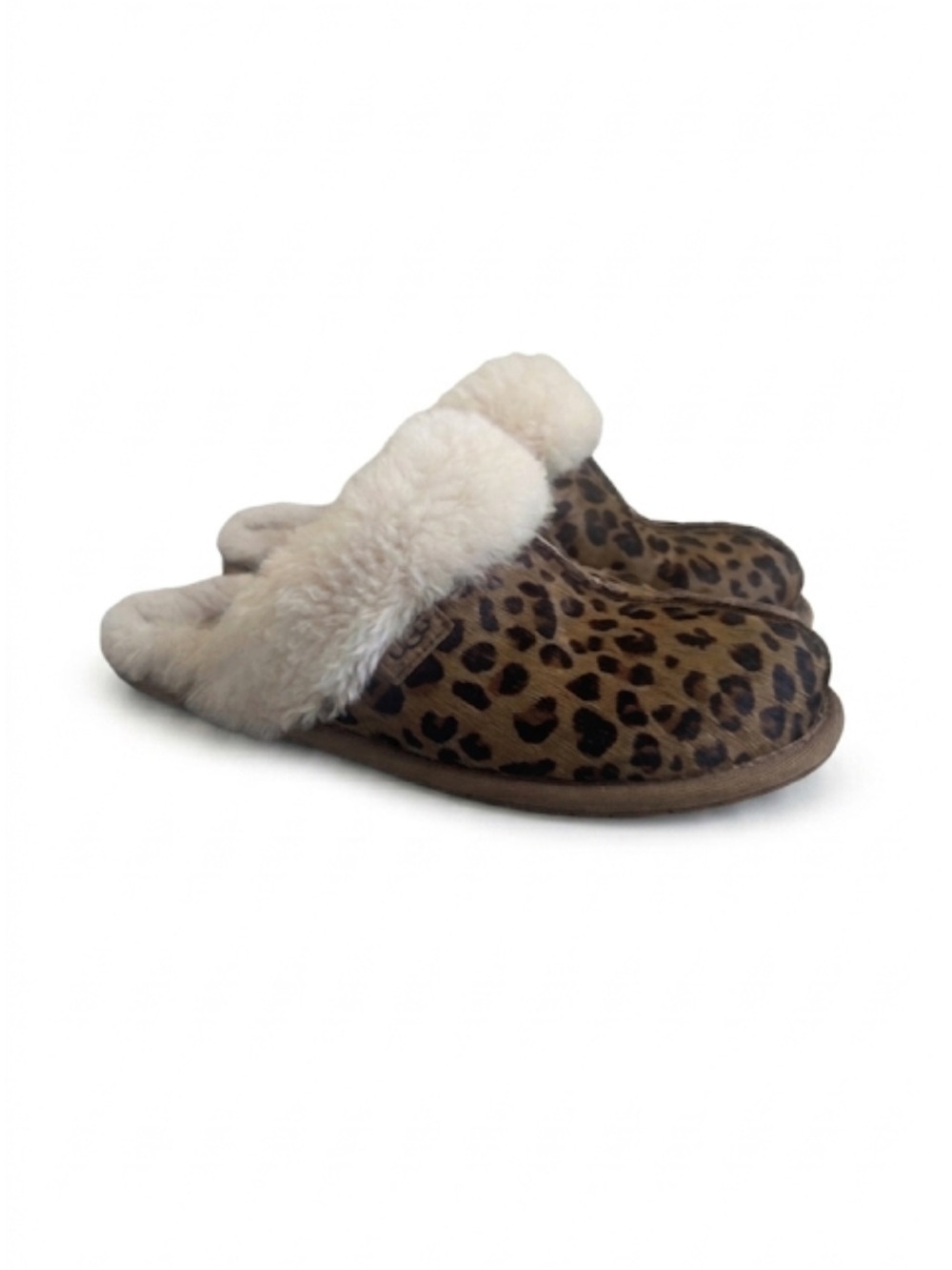 UGG®”The Scuffette Il” Leopard Spotted Slippers Size 6 Excellent Condition!